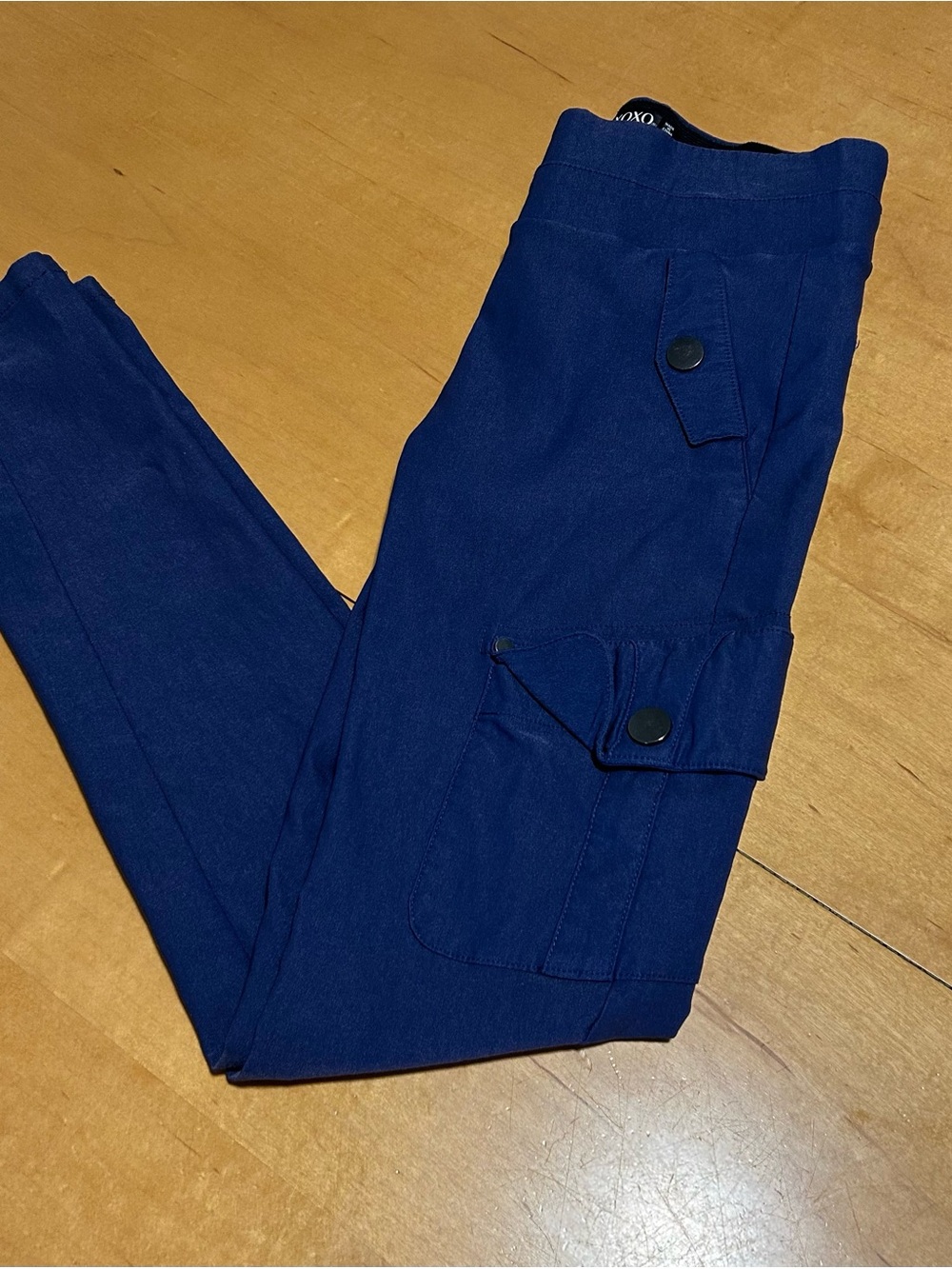 XOXO Women's Cargo Jogger Pants in Navy